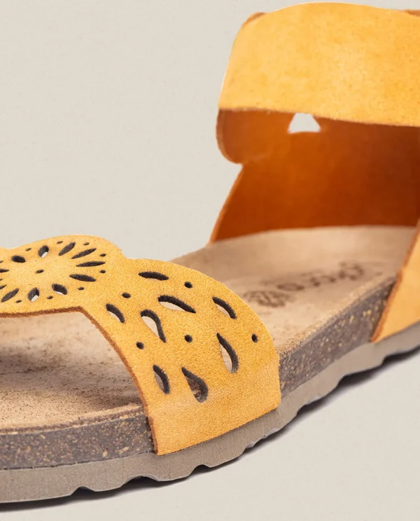 Yokono Flat Sandal VILLA-086 Orange Discount