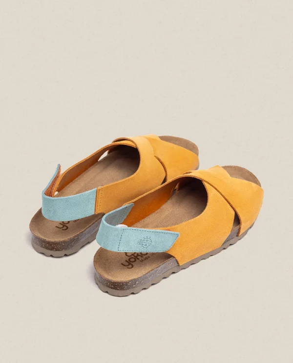 Yokono Flat Sandal VILLA-175 Orange Cheap