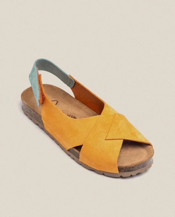 Yokono Flat Sandal VILLA-175 Orange Cheap