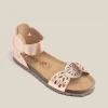 Yokono Flat Sandal VILLA-086 Pink Clearance