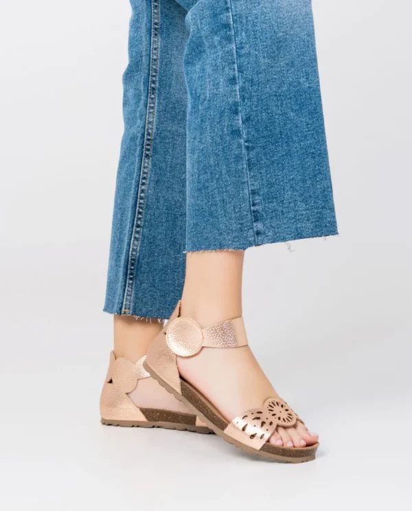 Yokono Flat Sandal VILLA-086 Pink Clearance