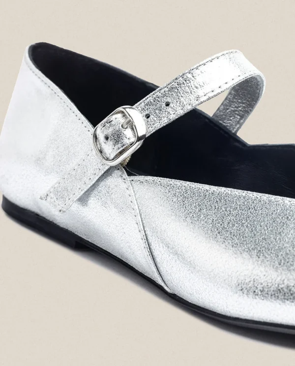 Yokono Flat Shoe ARI-001 Silver Flash Sale