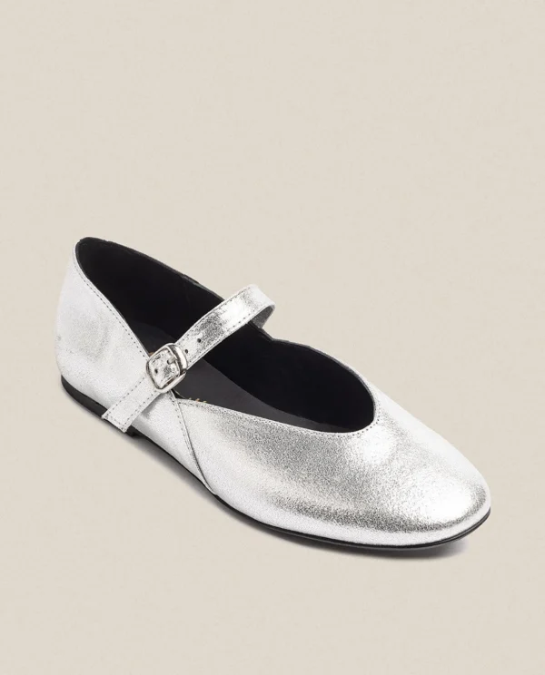 Yokono Flat Shoe ARI-001 Silver Flash Sale