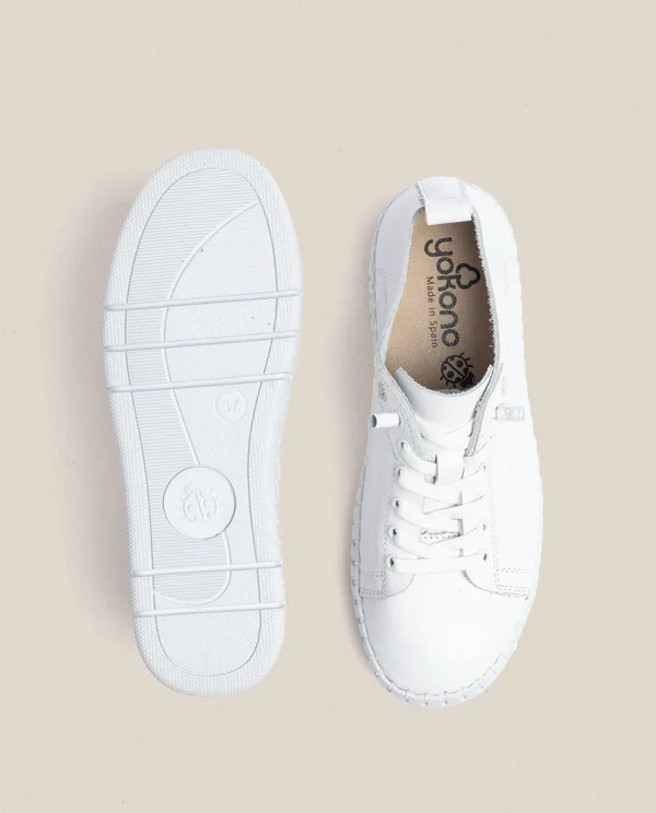 Yokono Flat Shoe FLOW-004 White Clearance