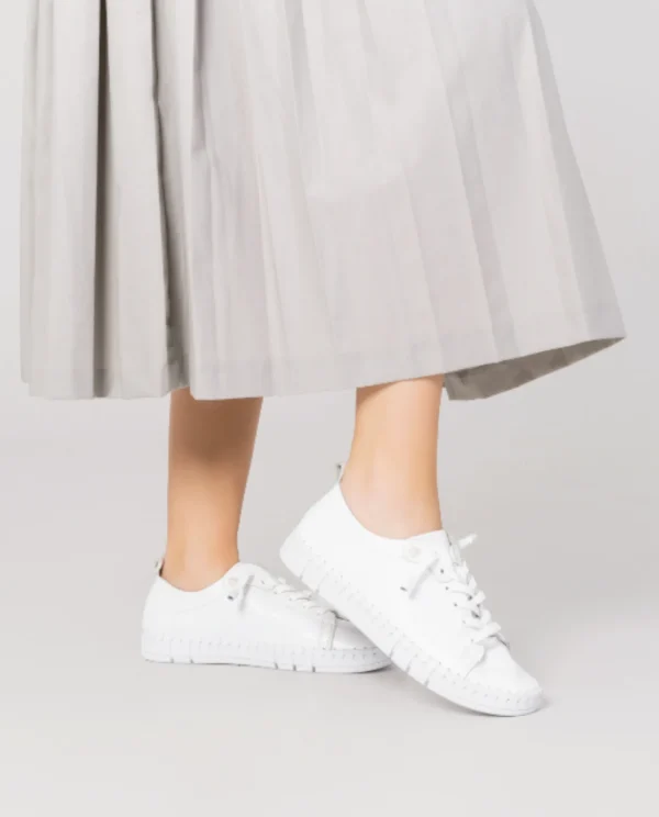 Yokono Flat Shoe FLOW-004 White Clearance