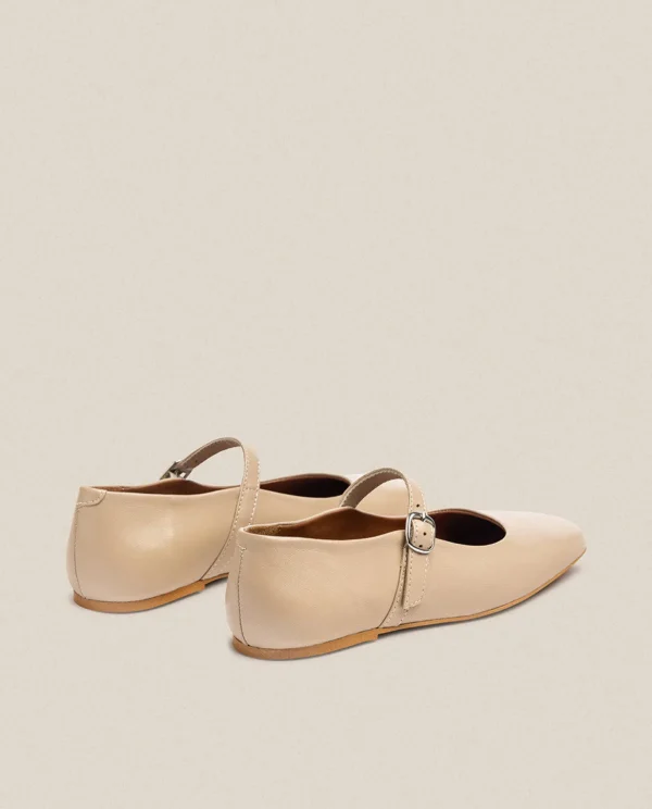 Yokono Flat Shoe LENNA-001 Beige New