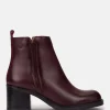 Yokono Heeled Ankle Boot LANDAS-002 Burgundy Fashion