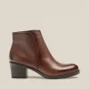 Yokono Heeled Ankle Boot LILLE-016 Brown Flash Sale