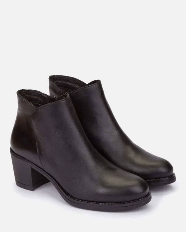Yokono Heeled Ankle Boot LILLE-006 Black Shop