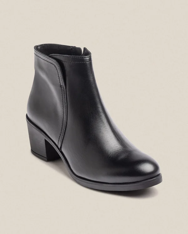 Yokono Heeled Ankle Boot LILLE-016 Black Best