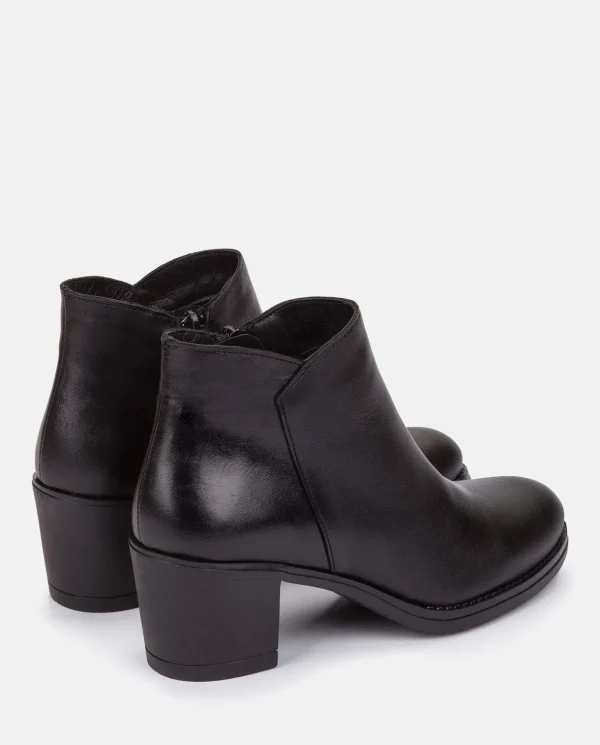Yokono Heeled Ankle Boot LILLE-006 Black Shop