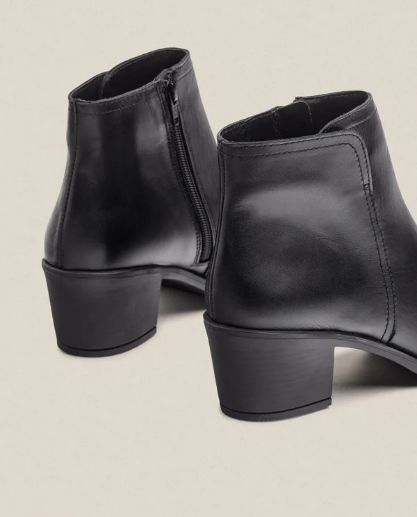Yokono Heeled Ankle Boot LILLE-016 Black Best