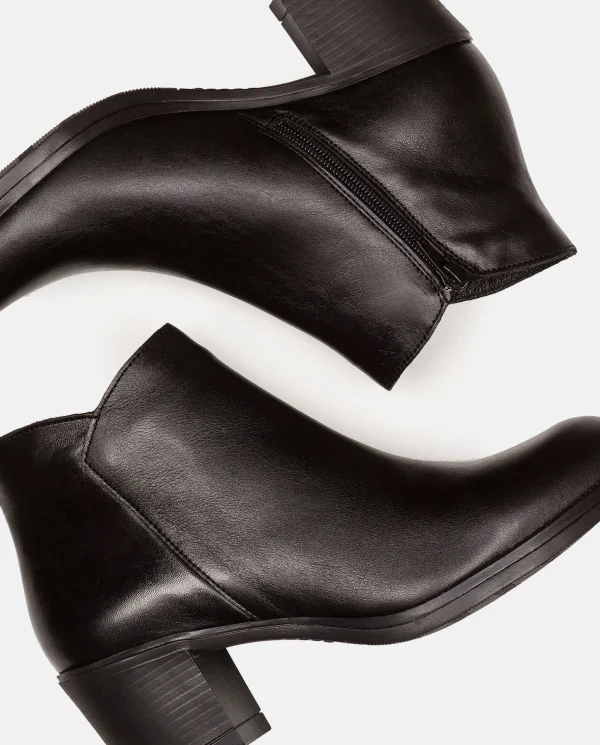 Yokono Heeled Ankle Boot LILLE-006 Black Shop