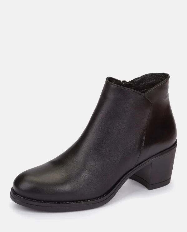 Yokono Heeled Ankle Boot LILLE-006 Black Shop