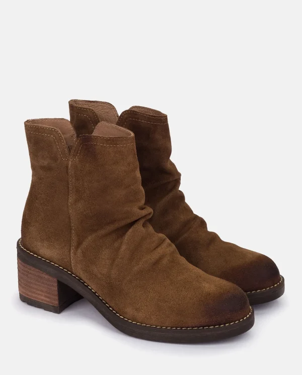 Yokono Heeled Ankle Boot MESINA-003 Brown Hot