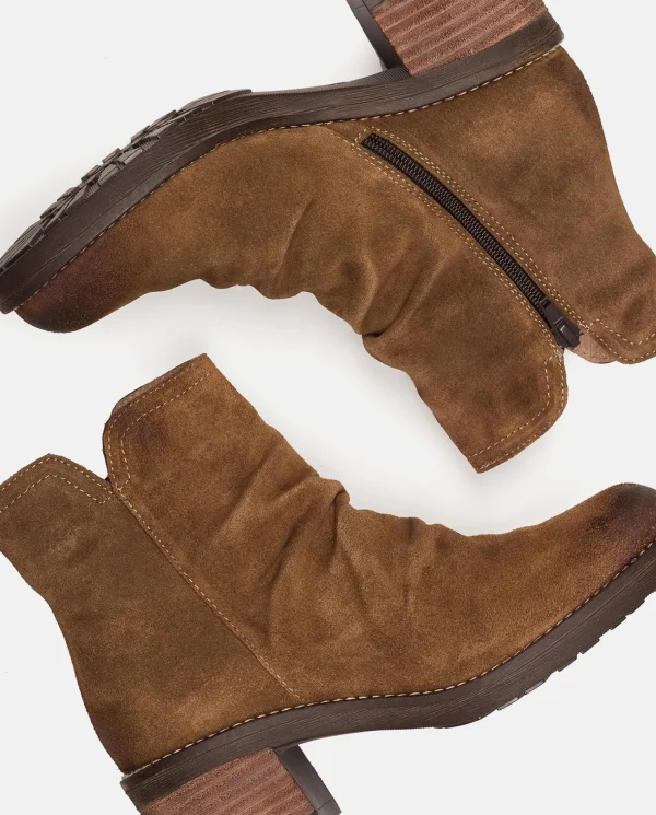 Yokono Heeled Ankle Boot MESINA-003 Brown Hot