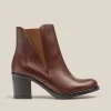 Yokono Heeled Ankle Boot ORNE-002 Brown Shop