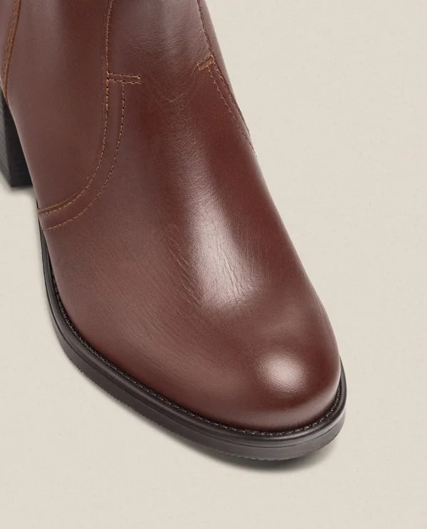Yokono Heeled Ankle Boot ORNE-003 Brown Clearance