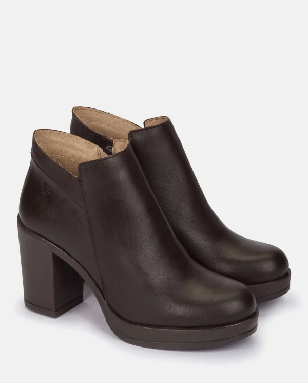 Yokono Heeled Ankle Boot PILSEN-004 Brown Hot