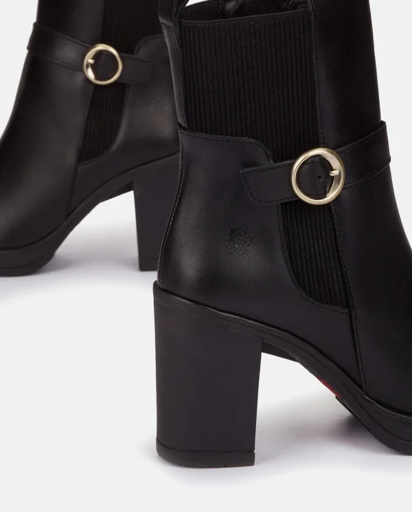 Yokono Heeled Ankle Boot PILSEN-003 Black Discount