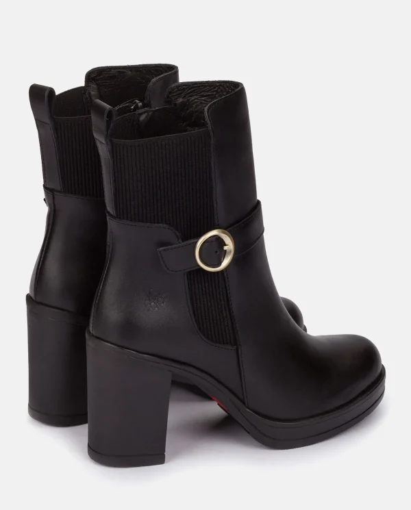 Yokono Heeled Ankle Boot PILSEN-003 Black Discount