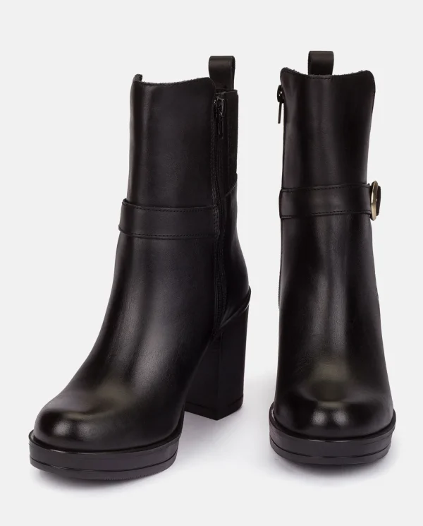 Yokono Heeled Ankle Boot PILSEN-003 Black Discount