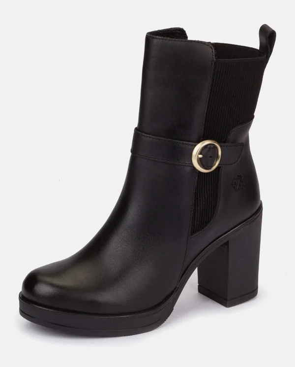 Yokono Heeled Ankle Boot PILSEN-003 Black Discount