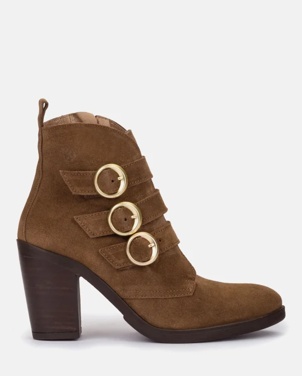 Yokono Heeled Ankle Boot TOURS-005 Brown Cheap