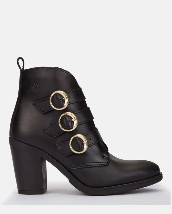 Yokono Heeled Ankle Boot TOURS-005 Black Shop
