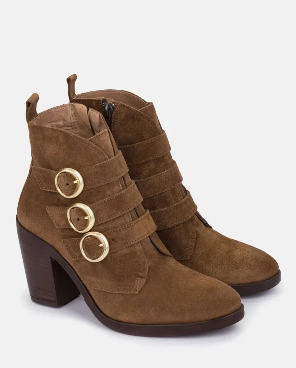 Yokono Heeled Ankle Boot TOURS-005 Brown Cheap