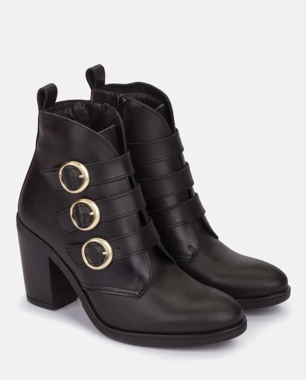 Yokono Heeled Ankle Boot TOURS-005 Black Shop