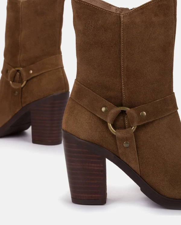 Yokono Heeled Ankle Boot TOURS-008 Brown Best Sale