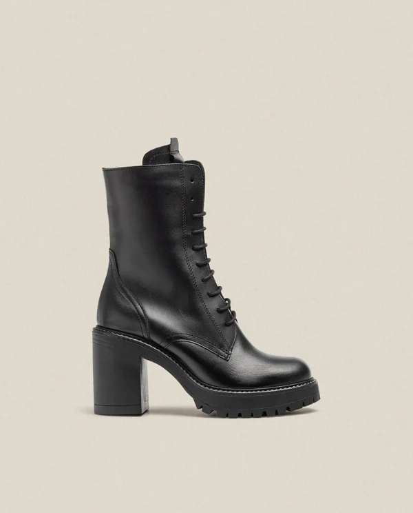 Yokono Heeled Ankle Boot TUNA-006 Black Best