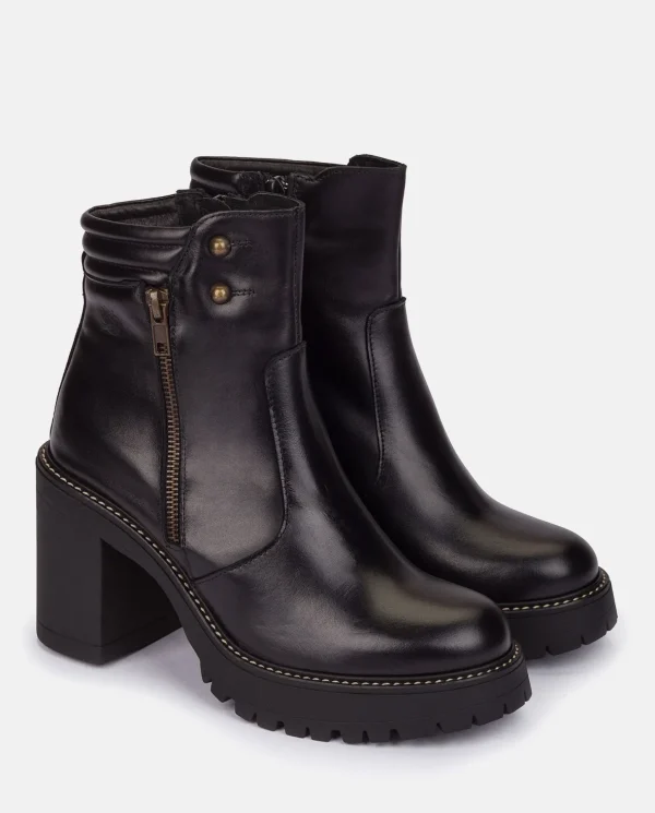 Yokono Heeled Ankle Boot TUNA-002 Black Cheap