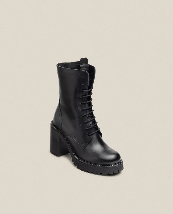 Yokono Heeled Ankle Boot TUNA-006 Black Best