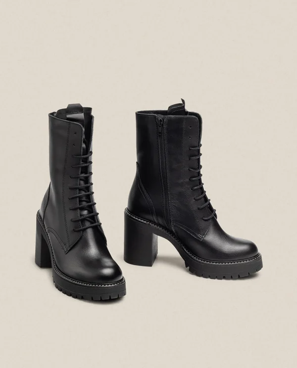 Yokono Heeled Ankle Boot TUNA-006 Black Best