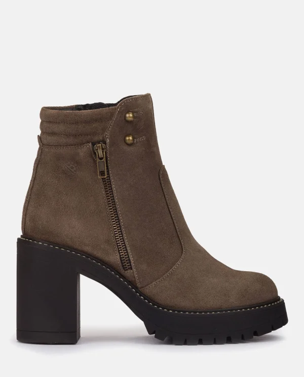 Yokono Heeled Ankle Boot TUNA-002 Grey Cheap