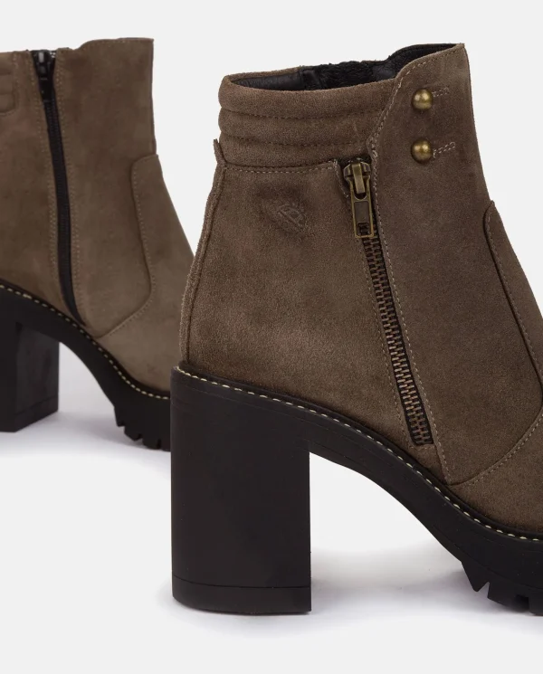 Yokono Heeled Ankle Boot TUNA-002 Grey Cheap