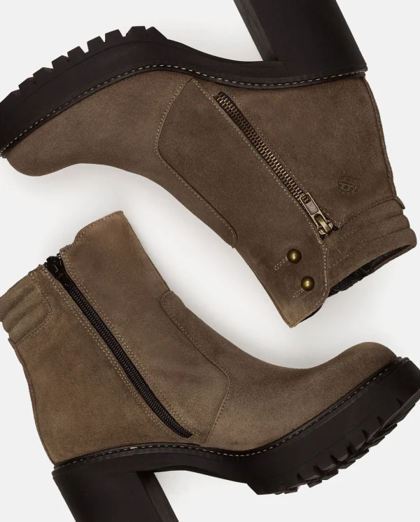 Yokono Heeled Ankle Boot TUNA-002 Grey Cheap