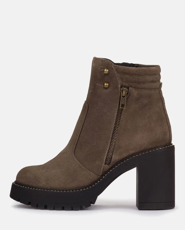 Yokono Heeled Ankle Boot TUNA-002 Grey Cheap