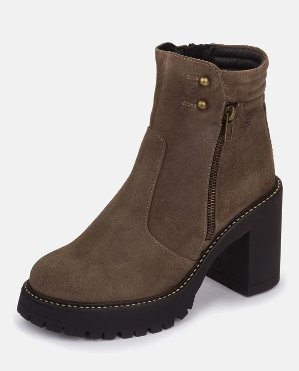 Yokono Heeled Ankle Boot TUNA-002 Grey Cheap