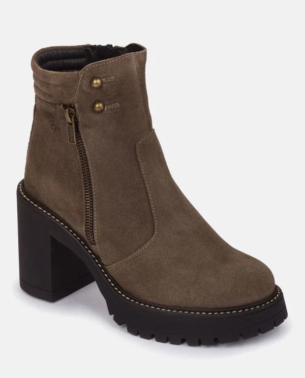 Yokono Heeled Ankle Boot TUNA-002 Grey Cheap