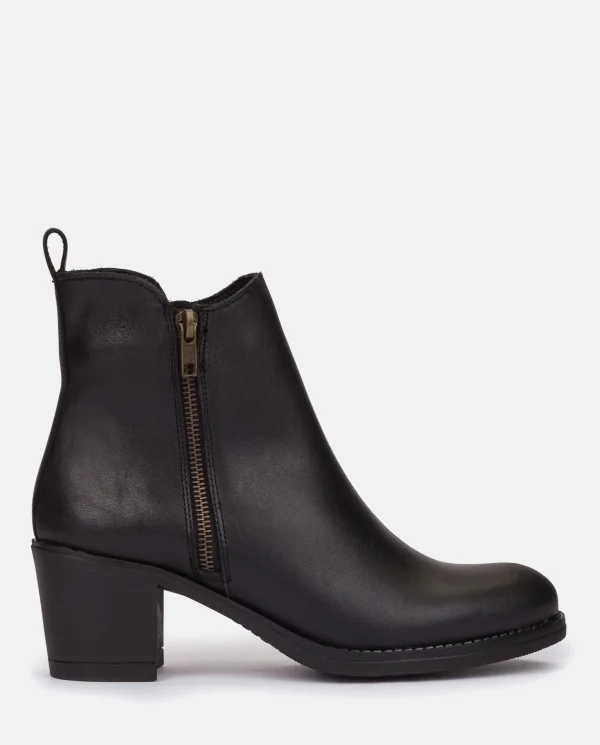 Yokono Heeled Ankle Boots LILLE-012 Black Shop