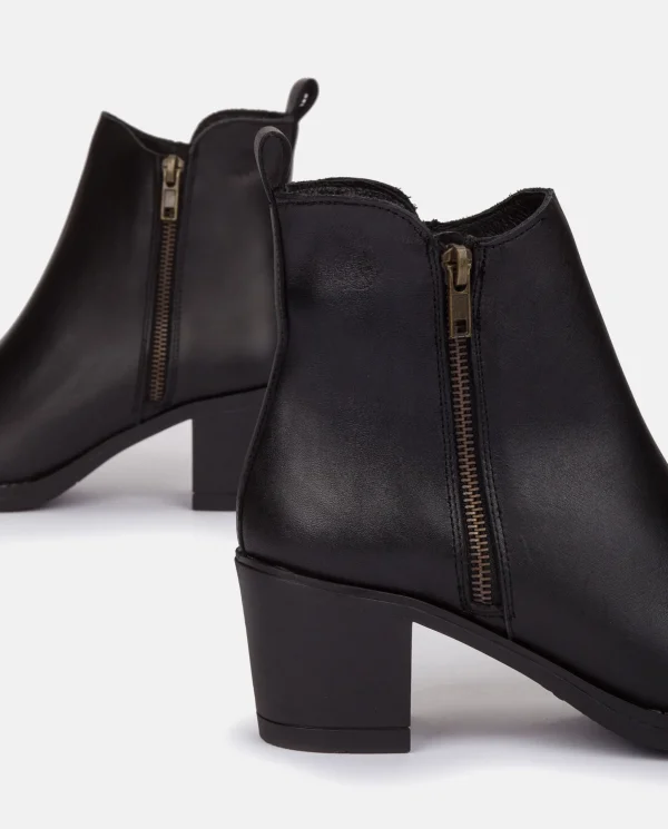 Yokono Heeled Ankle Boots LILLE-012 Black Shop