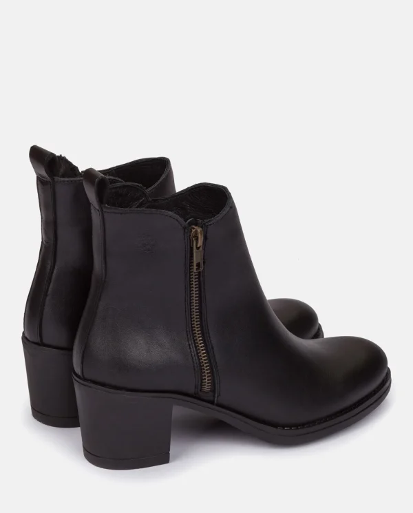 Yokono Heeled Ankle Boots LILLE-012 Black Shop