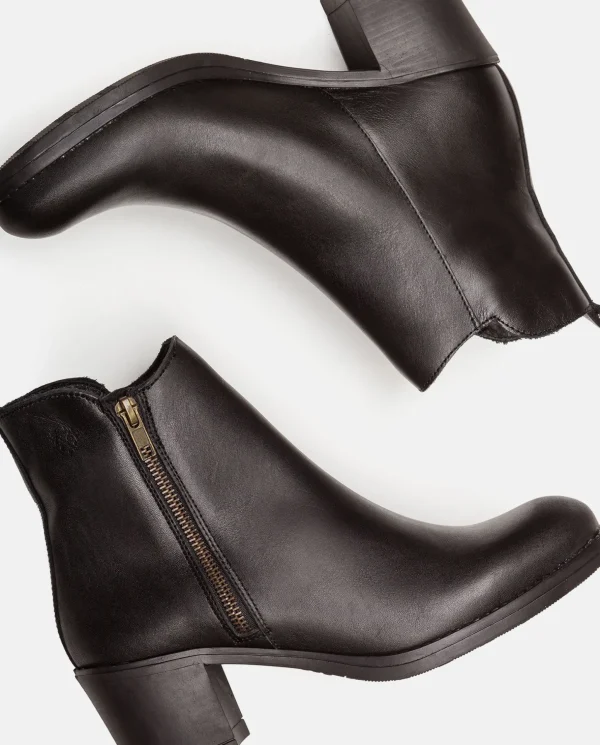 Yokono Heeled Ankle Boots LILLE-012 Black Shop