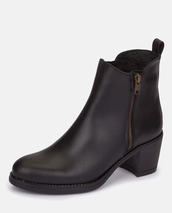 Yokono Heeled Ankle Boots LILLE-012 Black Shop