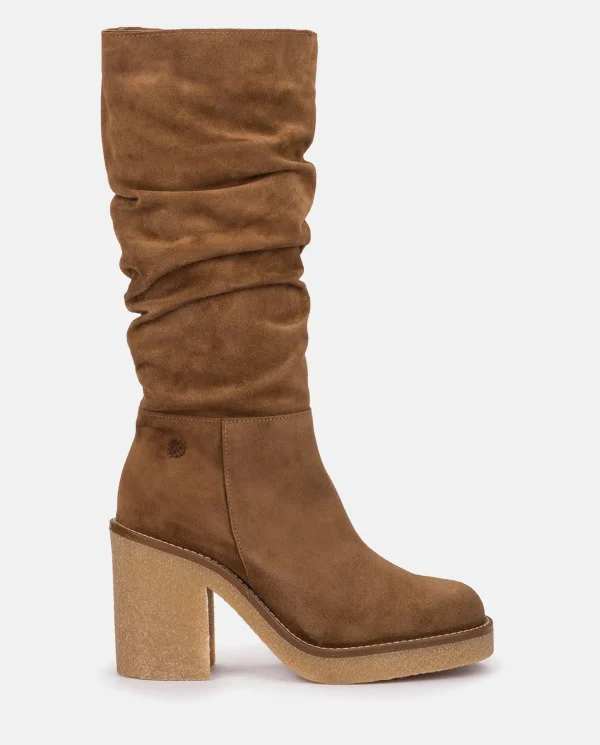 Yokono Heeled Boot GELA-002 Brown Online