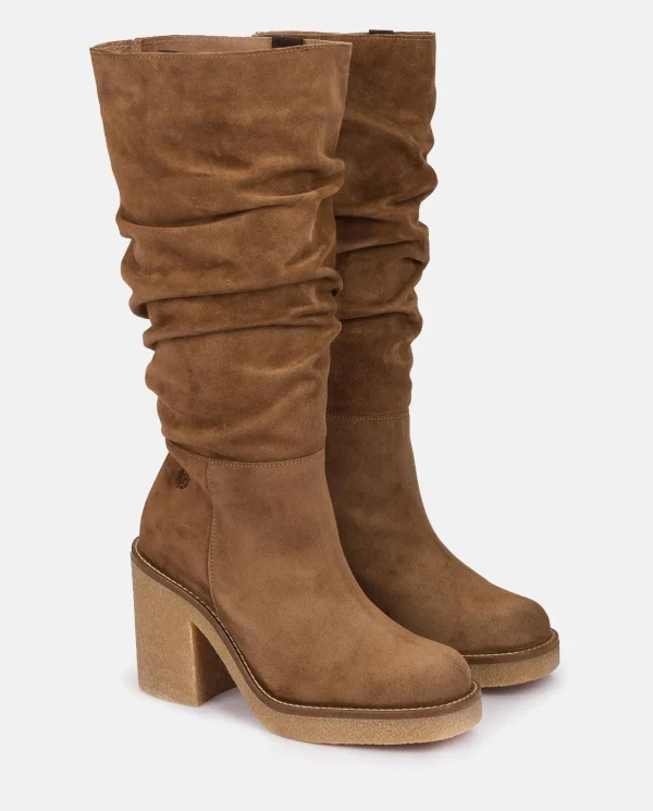 Yokono Heeled Boot GELA-002 Brown Online