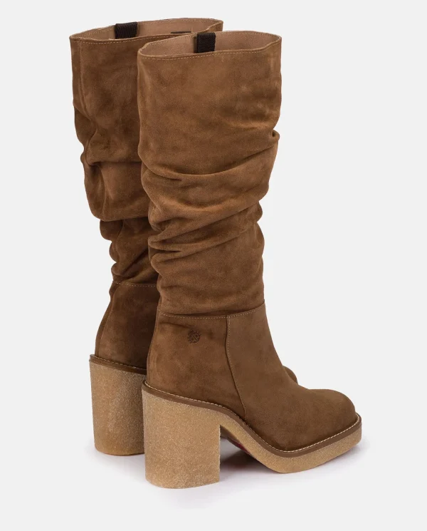 Yokono Heeled Boot GELA-002 Brown Online